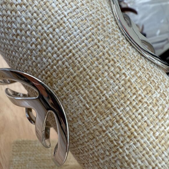 Lia Sophia Silver-Tone Cuff Bracelet, Y2K, 90's, Boho, Work, Casual, Scandi Norm - Picture 3 of 11